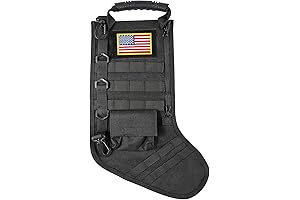 Tactical Mantel Decoration Black Christmas Stocking