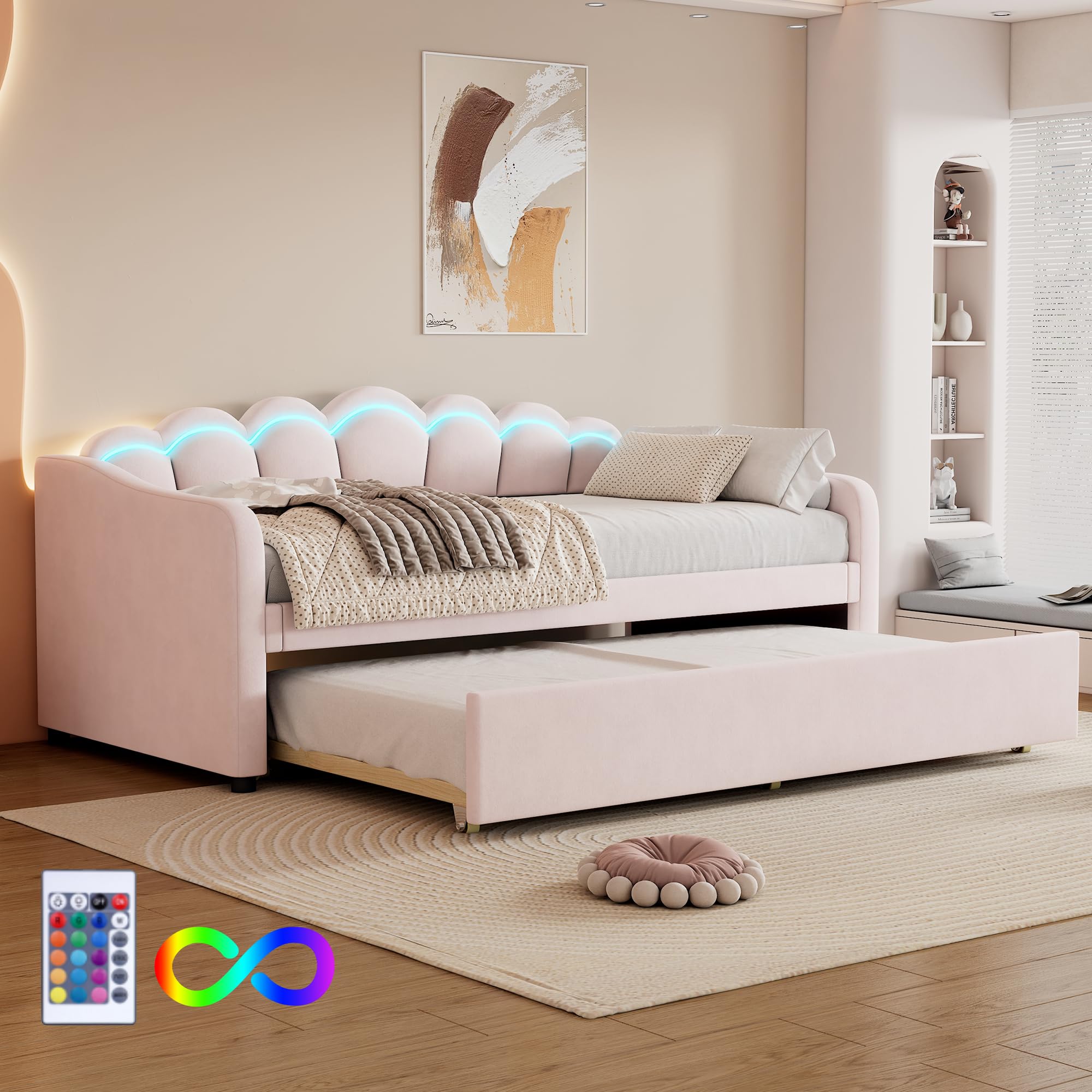 Divano Letto A 2 Posti Trasformabile Soggiorno Letto Per Gli Ospiti Divano Letto Pieghevole Per Soggiorno Interno Casa Posti A Sedere Con Due Cuscini Velluto Nero 81996516