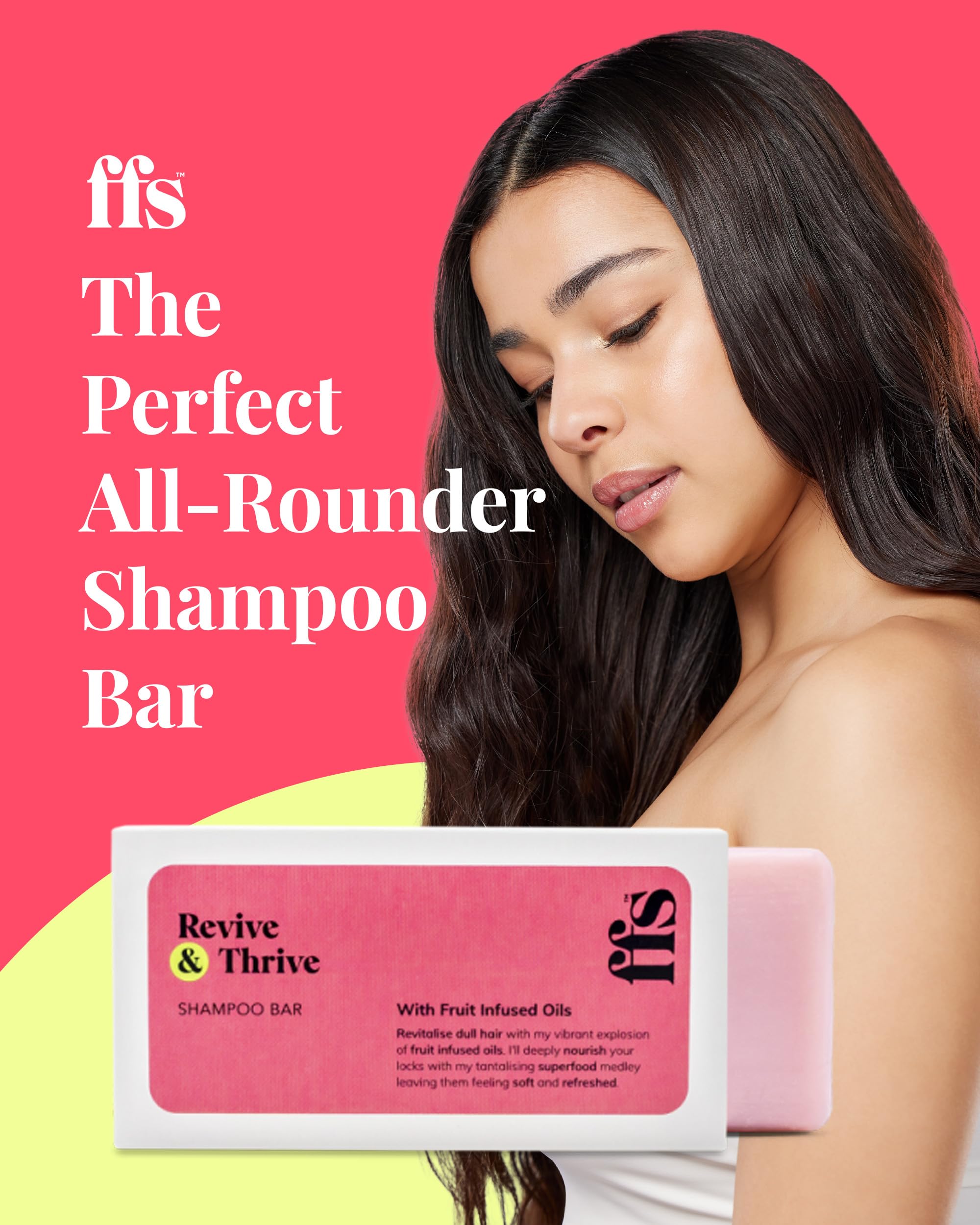Revive & Thrive Solid Shampoo Bar, Cruelty-Free, Vegan & Sulphate Free Travel Shampoo Bar w/Avocado Oil, Mango Oil, Cranberry - Image 2
