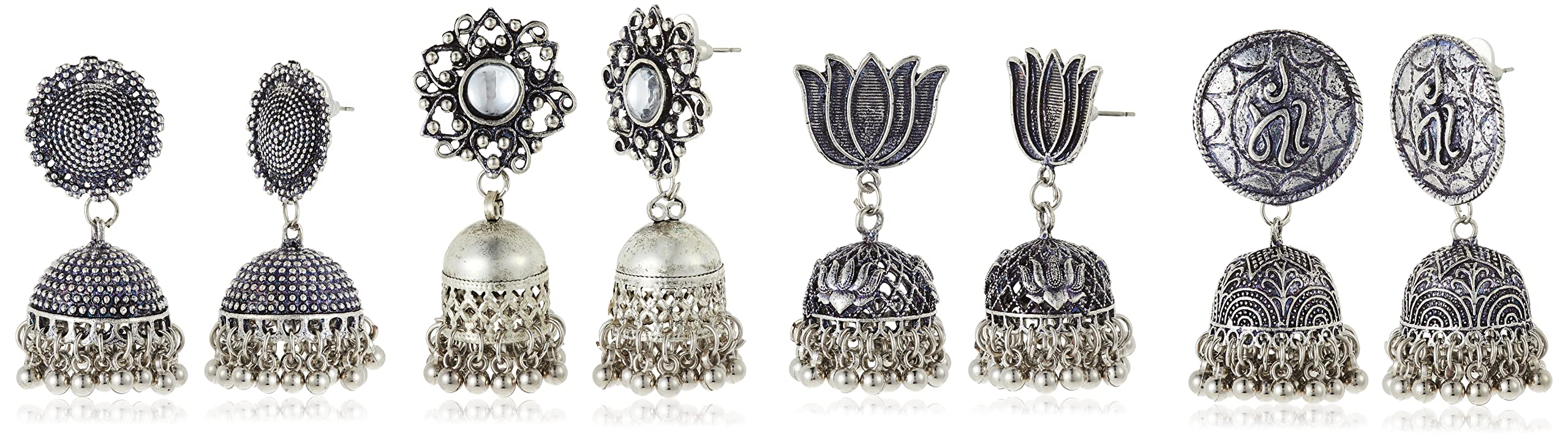 See full amazon price history chart for Sukkhi Elegant Pair of 4 Oxidised Earring Combo for Women (SKR73274), silver, free size Sukkhi Elegant Pair of 4 Oxidised Earring Combo for Women (SKR73274), silver, free size (B08VDJZWMD) Amazon Price History, Amazon Price Tracker