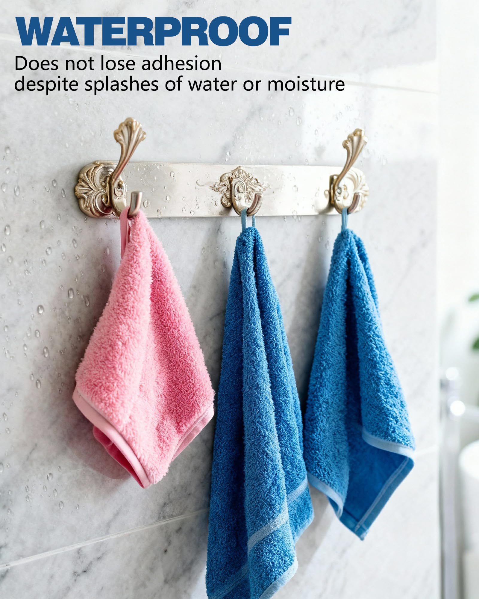 Adhésif Double Face Extra Fort 50 Pièces Mousse Autocollant Imperméable pour Maison Bricolage