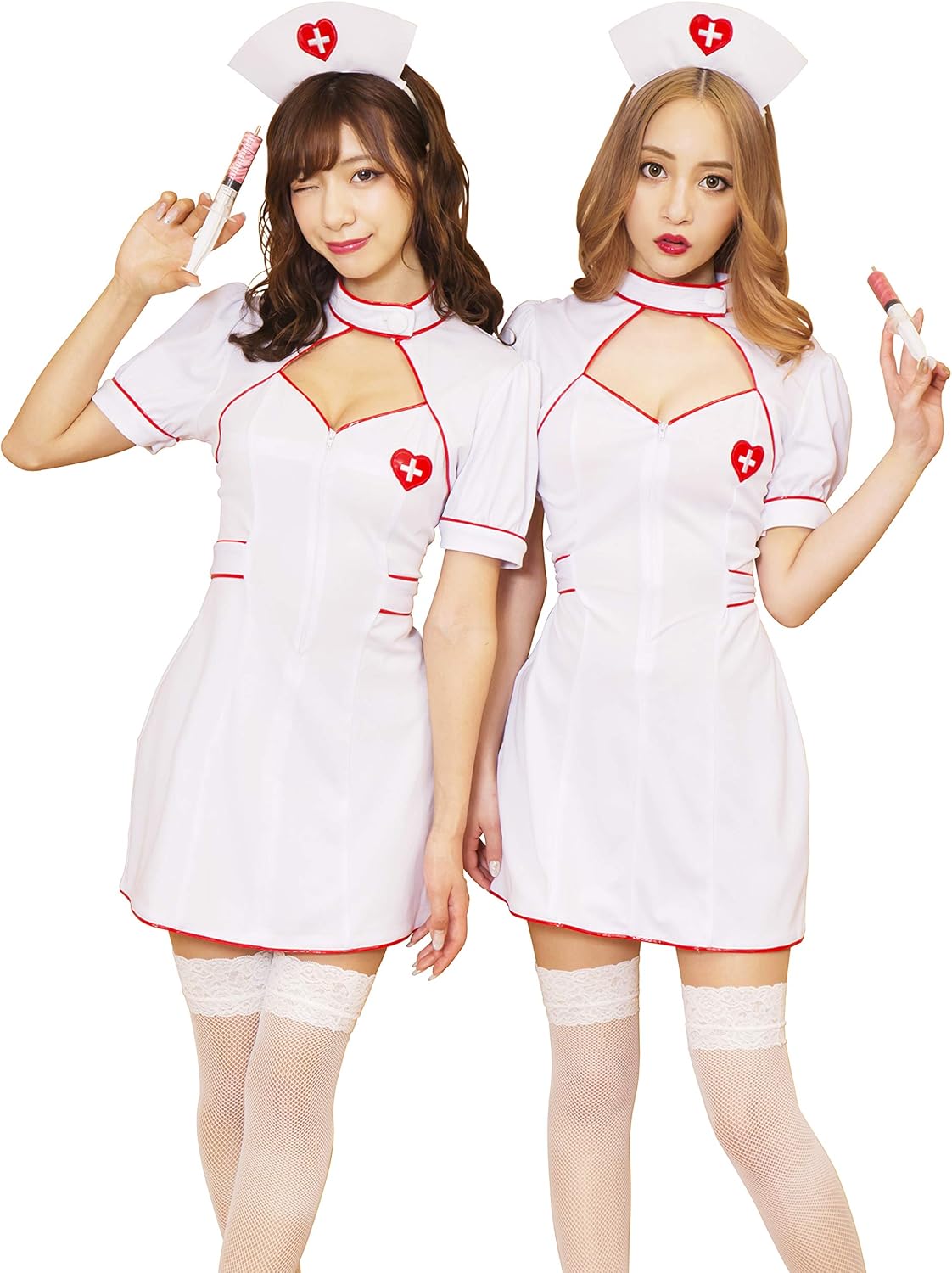 クリアストーン(Clearstone) GLOWHOLIC コスプレ ハロウィン ジップアップナース レディース S ホワイト クリアストーン(Clearstone) GLOWHOLIC コスプレ ハロウィン ジップアップナース レディース ...