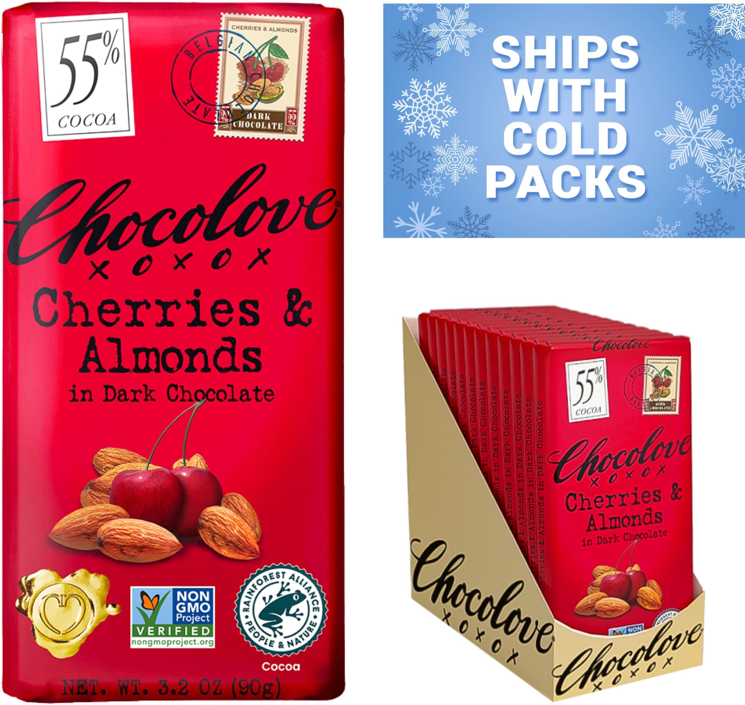 Amazon.com : Chocolove Raspberry Dark Chocolate, 1.2-Ounces (Pack of 12 ...