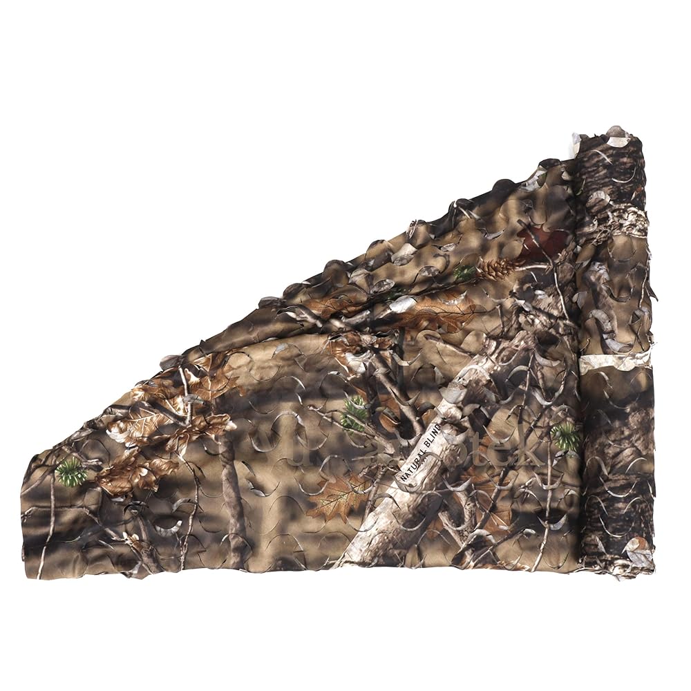 AUSCAMOTEK Camo Netting Camouflage Net for Deer Blind Material Soft Quiet -Brown 5x12.99 Ft
