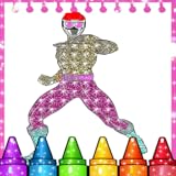 Glitter Coloring Book Super-Rangers 2021