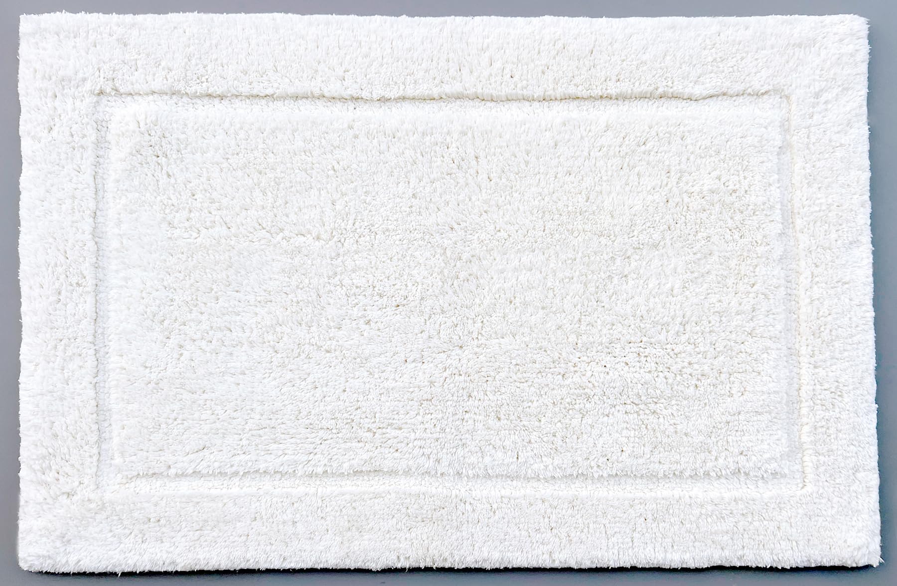 KEMA Cotton Bath Mat Set 20"x32" Reversible Bathroom Rugs, Ultra Soft Plush, Non-Slip, Quick Dry, Water Absorbent Floor Mats for Tub, Shower, Restroom