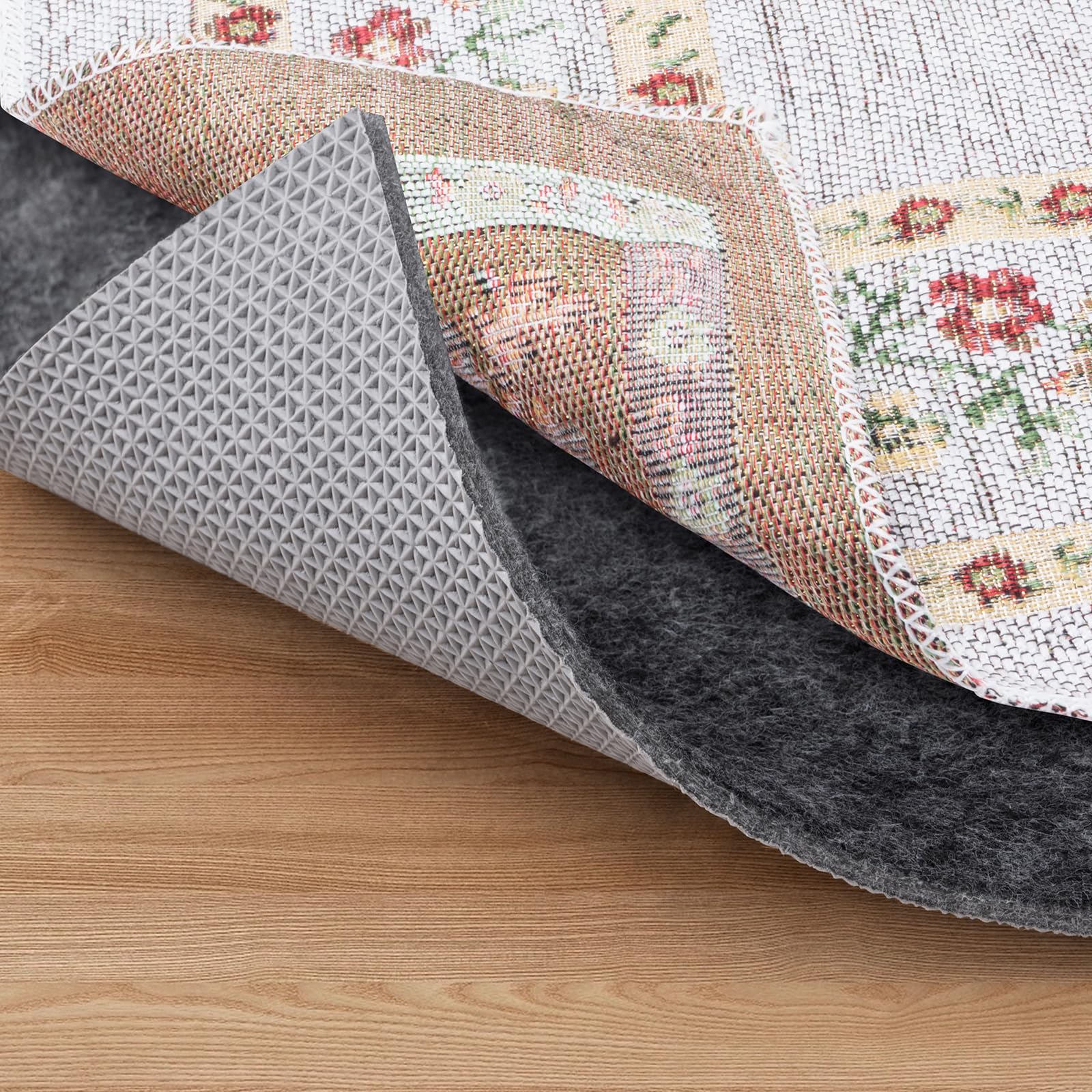 BALEINE Felt Non Slip Rug Pads, Extra Large 1/8" Thick Felt and Rubber Backing, Shock Absorbing Carpet Pad for All Carpets and Hardwood Floors (9x12