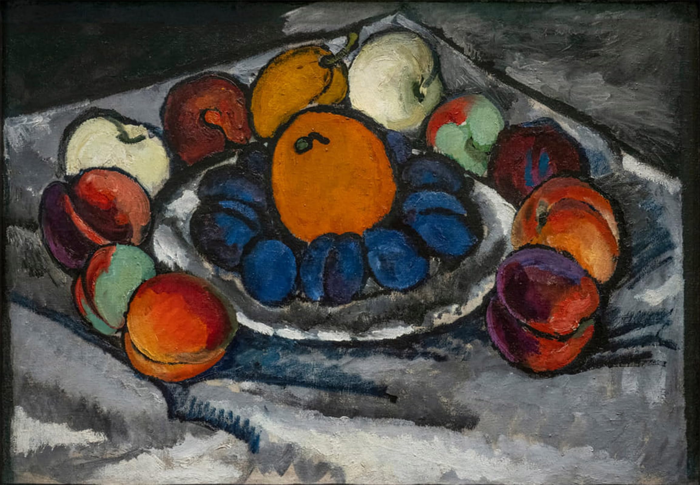 SERENDIPITP Retro Picture Poster Wall Art Pictures Painting Still Life. Fruits in a Dish by Ilya Ivanovich Mashkov Wall Art Canvas Print for Wall Decor 60x90cm