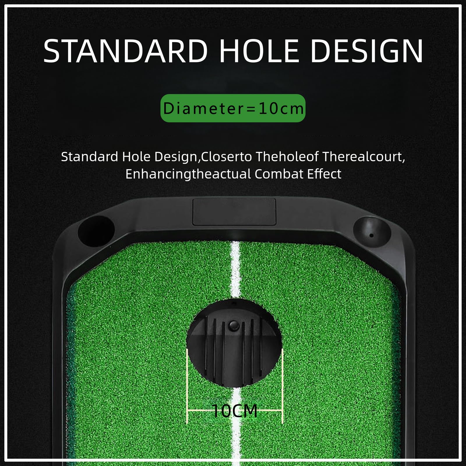 JINEKU Indoor Golf Putting Practice Mat for Adults and Kids, Electric Ball Return, Simulated Lawn, Golf Gifts for Home and Office, 3 Meters