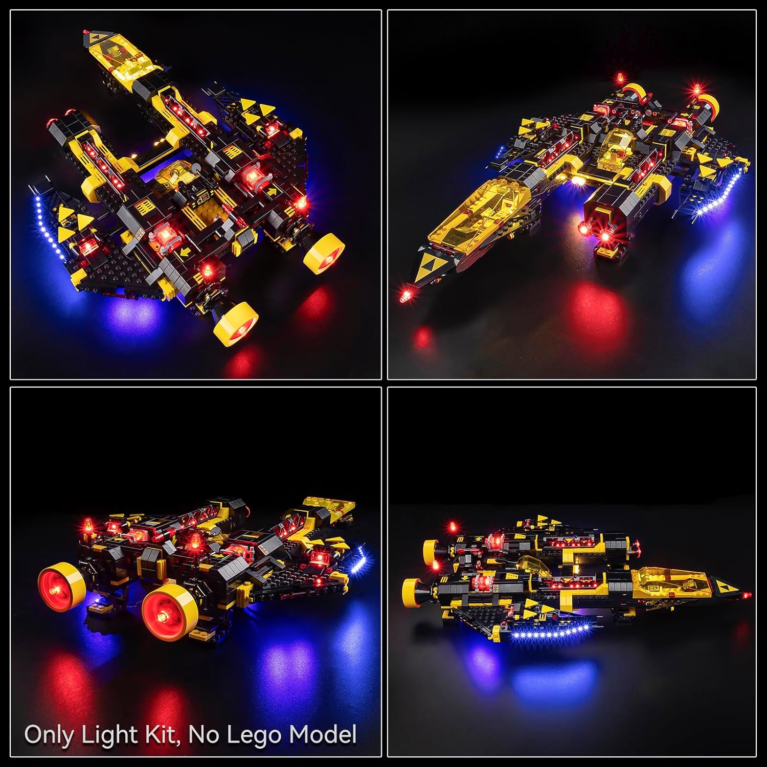 Kyglaring LED Light Kit Compatible with Lego 10355 Set, Lighting Accessories for Blacktron Renegade Model Set, Lights Only (Model Not Included), Classic Version.