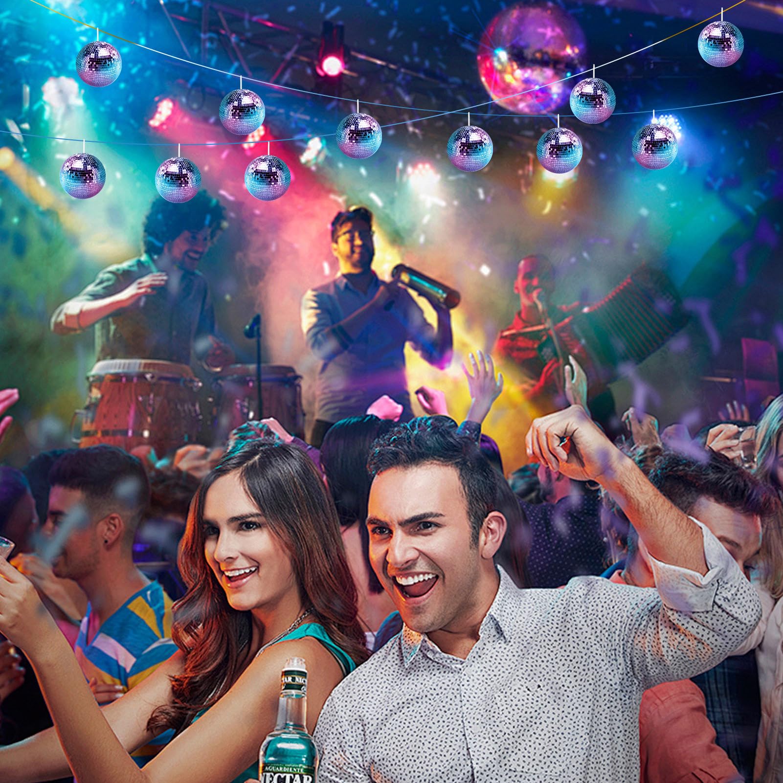 Aznever Réflecteur Boule Disco - Décor De Pendentif De Boule De Miroir