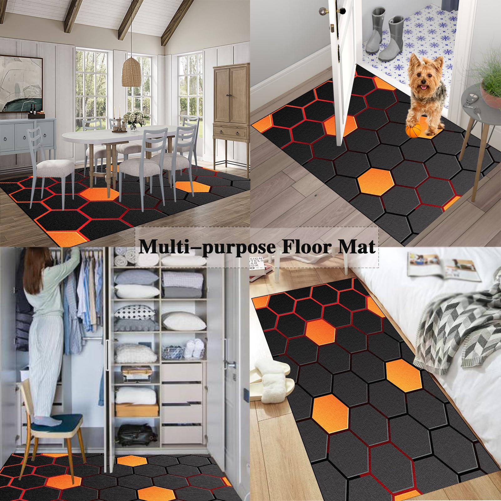 Schreibtischstuhl Unterlage, Gaming Bodenmatte für Rollstühle, Bodenschutzmatte Bürostuhl, Gaming Stuhl Unterlage, Teppich Unterlage-Kratzfest, Mehrzweck-Stuhlteppich für zu Hause 90 x 120 cm