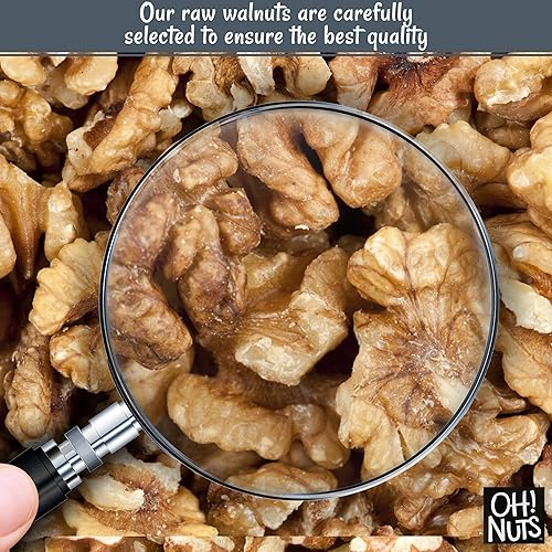 Miniatura 3 de Oh Nuts Bolsa a granel de nueces crudas de 2 libras  Mezcla saludable sin cáscara de mitades y piezas de Chandler  Snacks Keto frescos y saludables