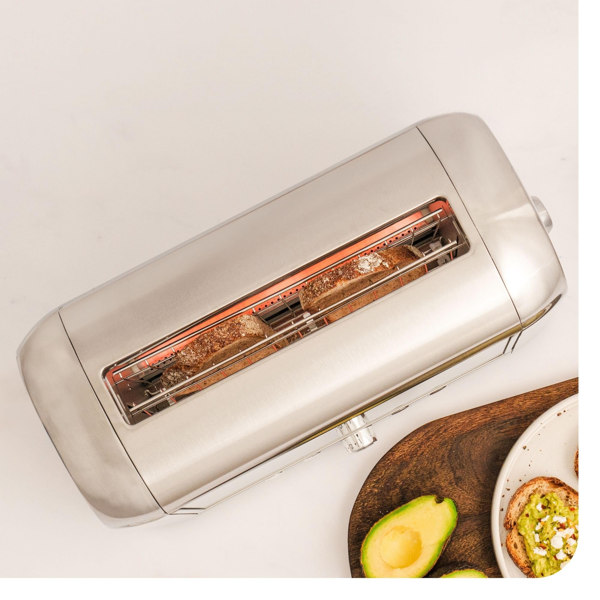 magimix Tostapane - Vision - Toaster con Finestra Panoramica in Vetro, 1450 W, Fessura XL, 4 Funzioni Automatiche, Resistenze al Quarzo Infrarosso, 8 Livelli di Doratura, Nero