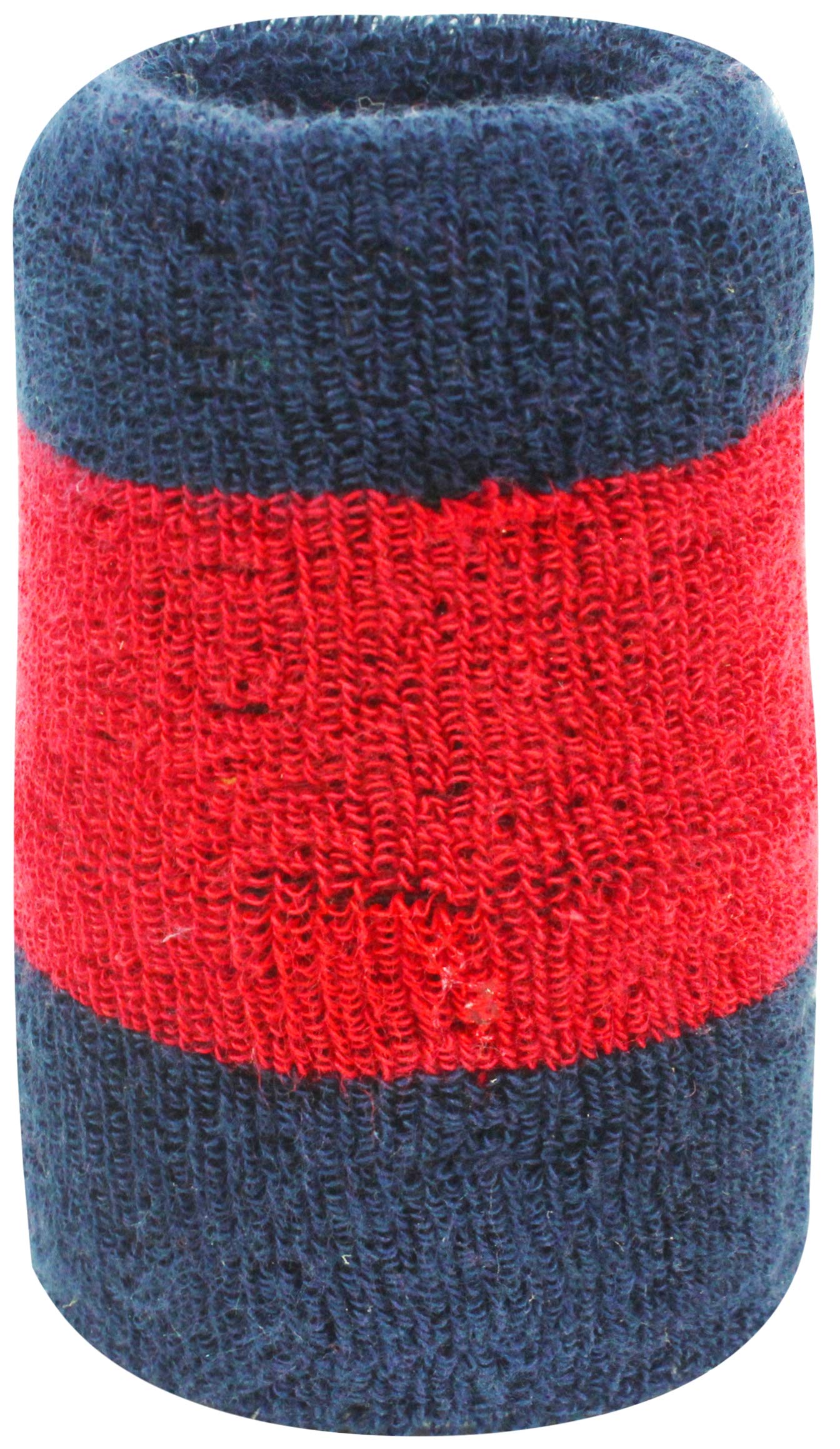 Neska Moda Unisex Pack of 1 Dark Blue and Red Striped Cotton Wrist Band-WB41 (B07WCGZXFY) Amazon Price History, Amazon Price Tracker