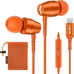 LUDOS OMNITONE Wired Earbuds in-Ear Headphones, Earphones with Microphone, 5 Years Warranty, Noise Isolation Corded for 3.5mm Jack Ear Buds for iPhone, iPad, Samsung, Computer, Laptop, Gaming, Sports