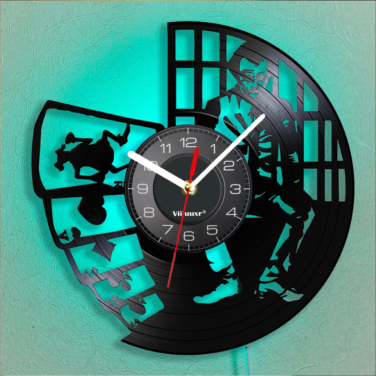 GRAVURZEILE Orologio Da Parete In Vero Disco In Vinile - 30 Cm - Silenzioso, Con Skyline Di Bremen - Regalo Originale E Personalizzabile - 4