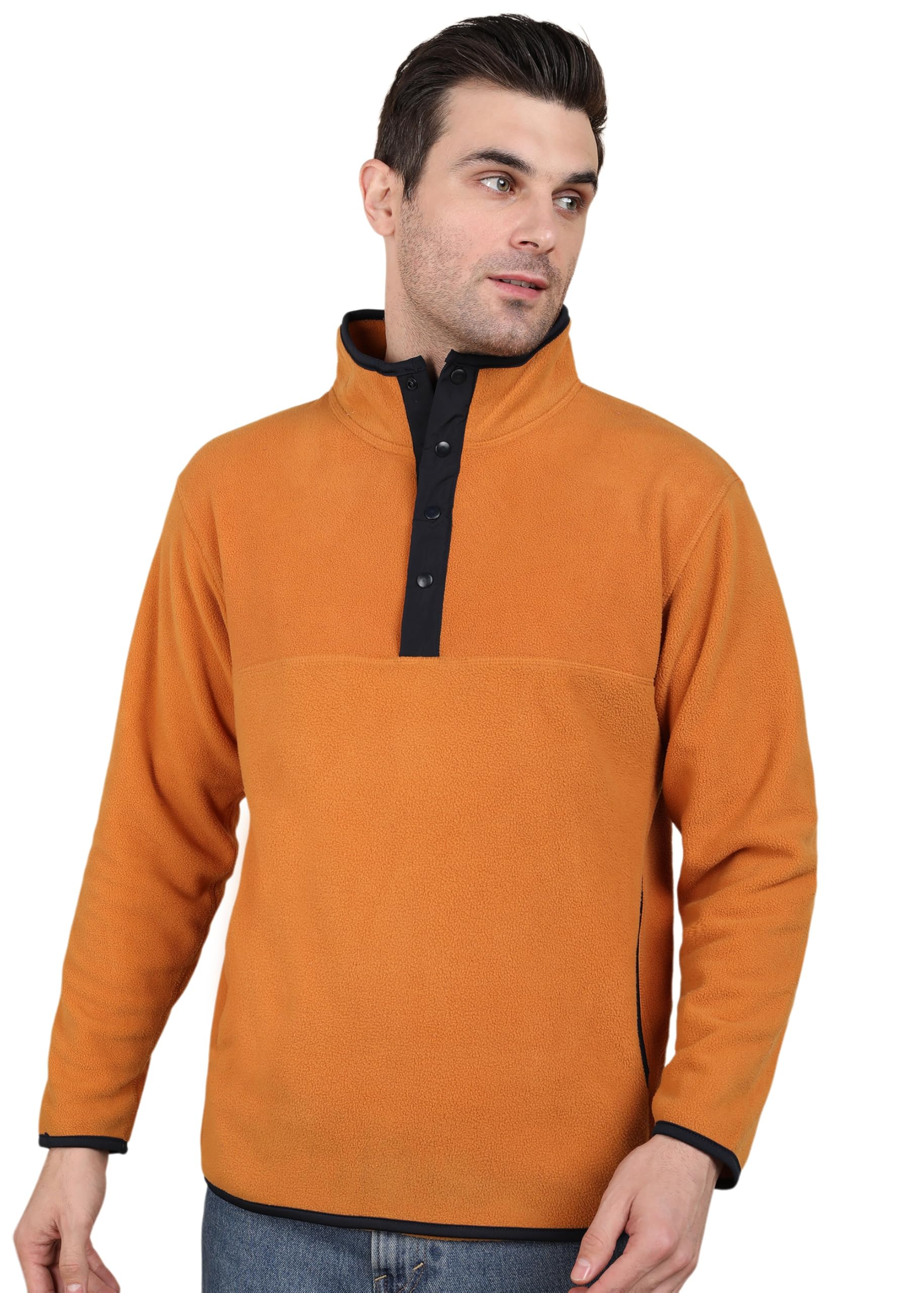 Men's Fleece High Neck Pullover-image-6