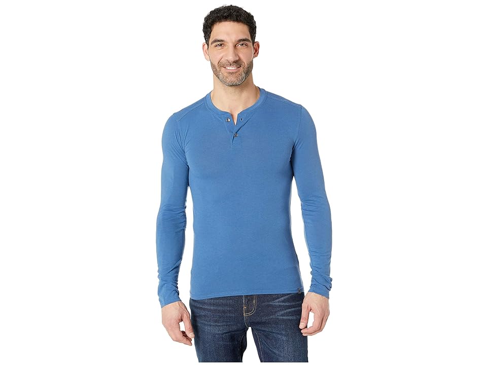 

Royal Robbins Merinolux Henley (Dark Blue) Men's Long Sleeve Pullover