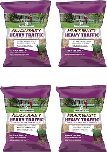 Jonathan Green 40970 Semillas de césped de tráfico pesado (7 libras, paquete de 4)