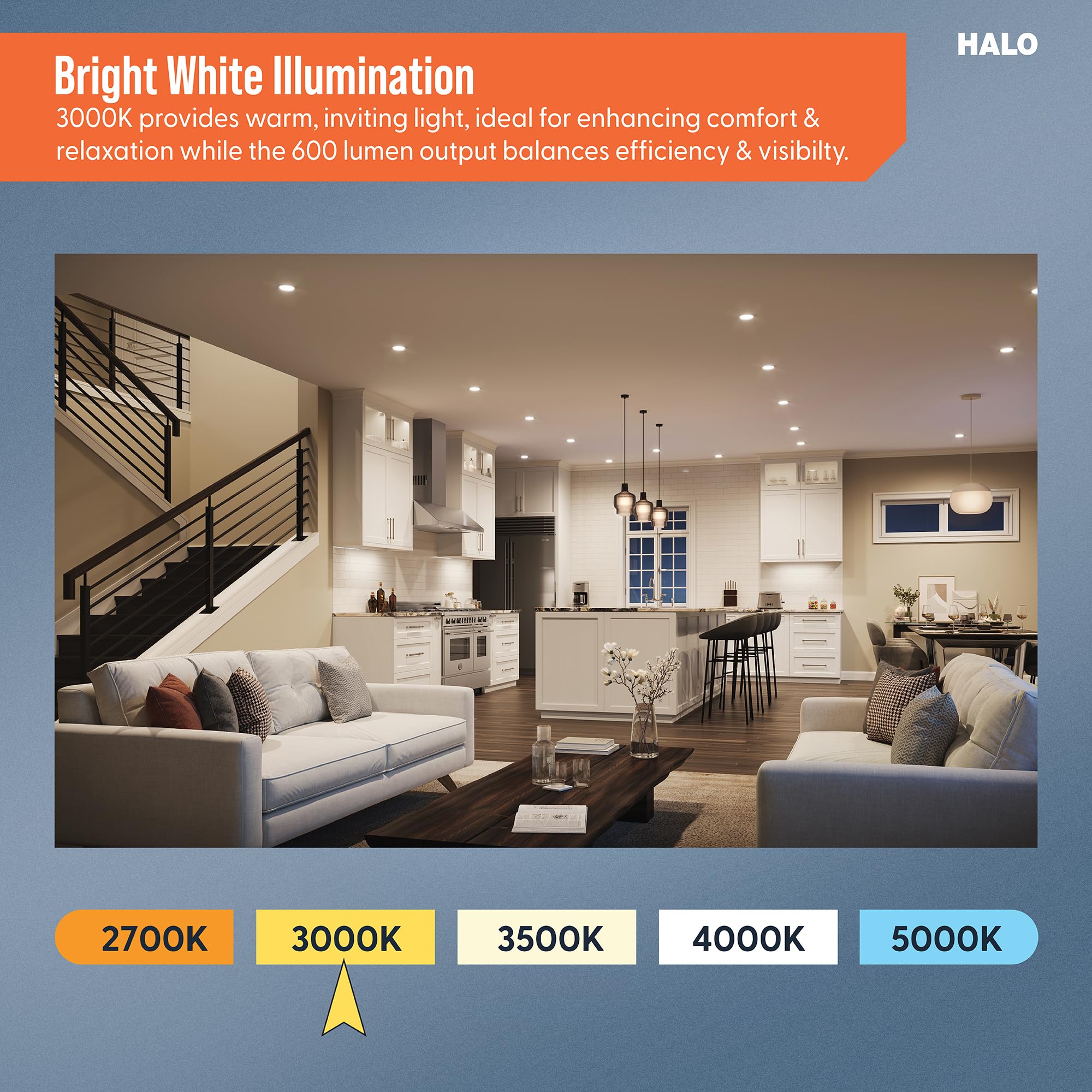 Halo LED Recessed Lighting - 6 Pack -5