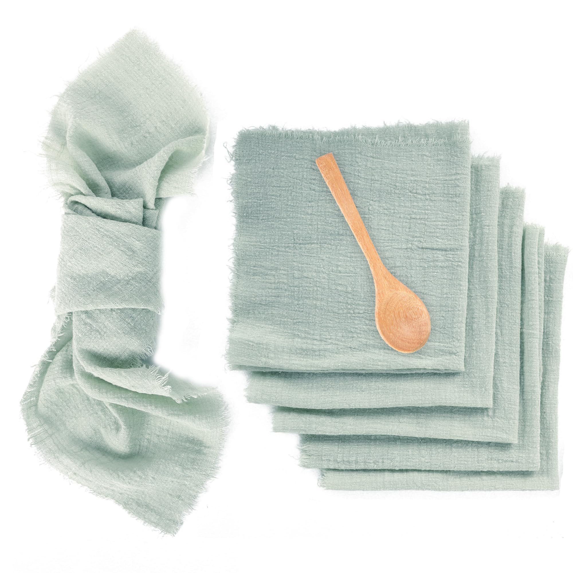NiCoLa Cotton Napkins, Table Cloth Napkins 6 Pack, Kitchen Dining Table Napkins 100% Cotton Napkins 42x42 cm for Weddings Party Dinner Christmas Daily Use