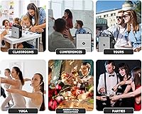 Vista 9 de Amplificador de voz de 50W con 2 micrófonos con auriculares, micrófono con altavoz, sistema de sonido portátil con micrófono, altavoz Bluetooth