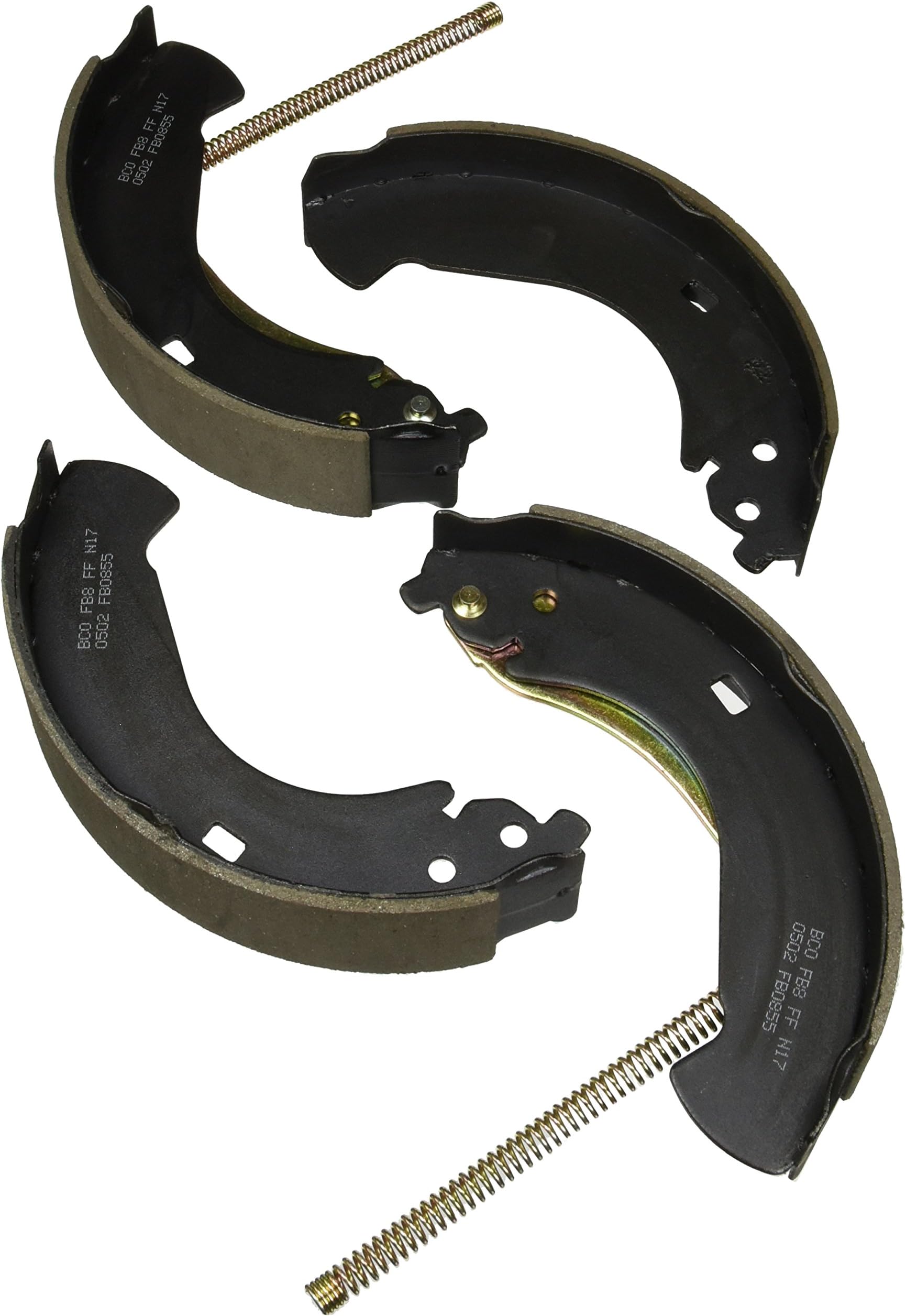 BOSCH BS855 Blue Drum Brake Shoe Set - Compatible With Select Chevrolet Silverado 1500, Silverado 1500 Classic; GMC Sierra 1500, Sierra 1500 Classic; REAR