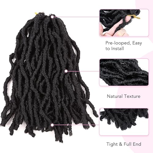 Miniatura 6 de FAVE 120 mechones de pelo sintético de ganchillo de 8 pulgadas, rastas suaves preenrolladas, rastas cortas trenzadas, cabello trenzado de ganchillo