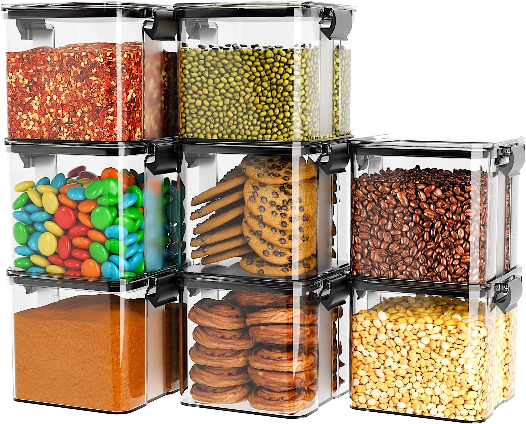 TEX-RO Airtight Kitchen Storage Box Plastic Container, Container Boxes ...