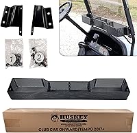 Vista 11 de Cesta de almacenamiento frontal para carrito de golf Huskey, compatible con EZGO TXT/RXV, Club Car DS (2000.5+) Precedent/Tempo/Onward, Yamaha G29