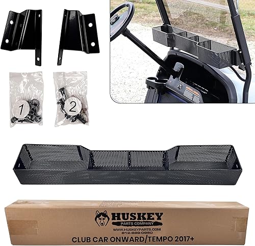 Miniatura 11 de Cesta de almacenamiento frontal para carrito de golf Huskey, compatible con EZGO TXT/RXV, Club Car DS (2000.5+) Precedent/Tempo/Onward, Yamaha G29