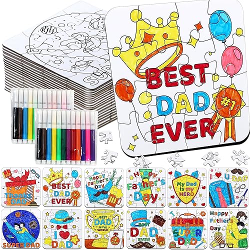 24 Set Fathers Day Crafts for Kids Classroom Bulk, Father's