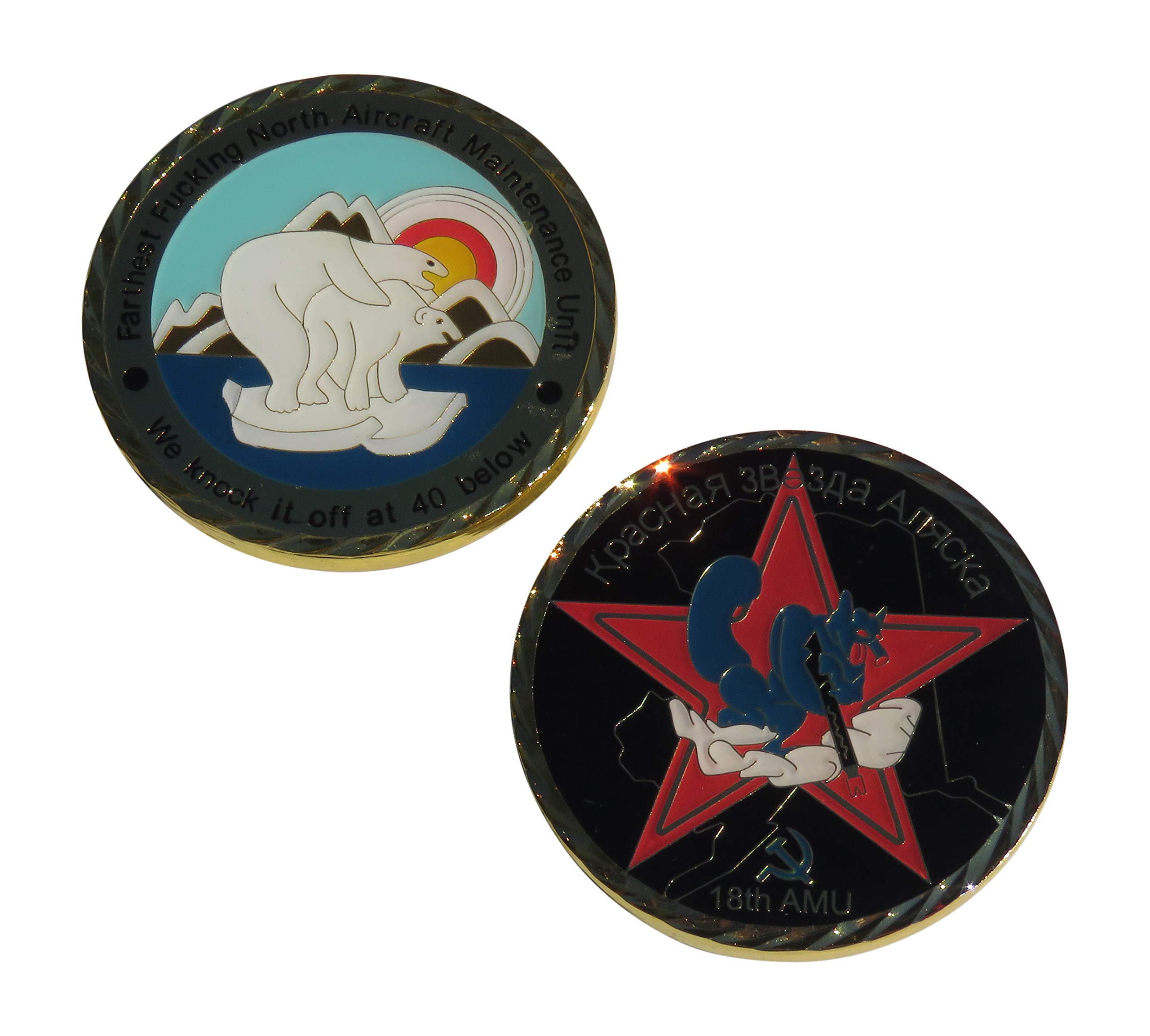 Amazon.com: US Air Force 18th AMU Challenge Coin : Collectibles & Fine Art