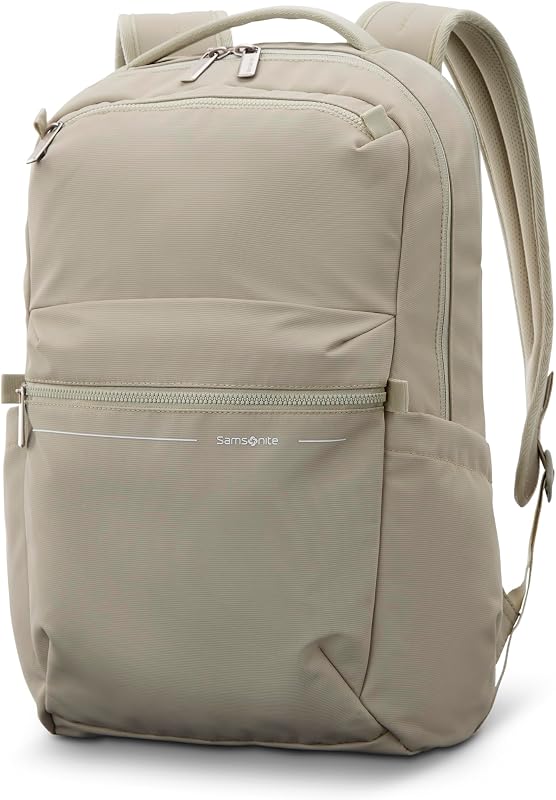 Mochila básica Samsonite, compartimento dedicado para portátiles, bolsillos delanteros y almohadilla ligera transpirable