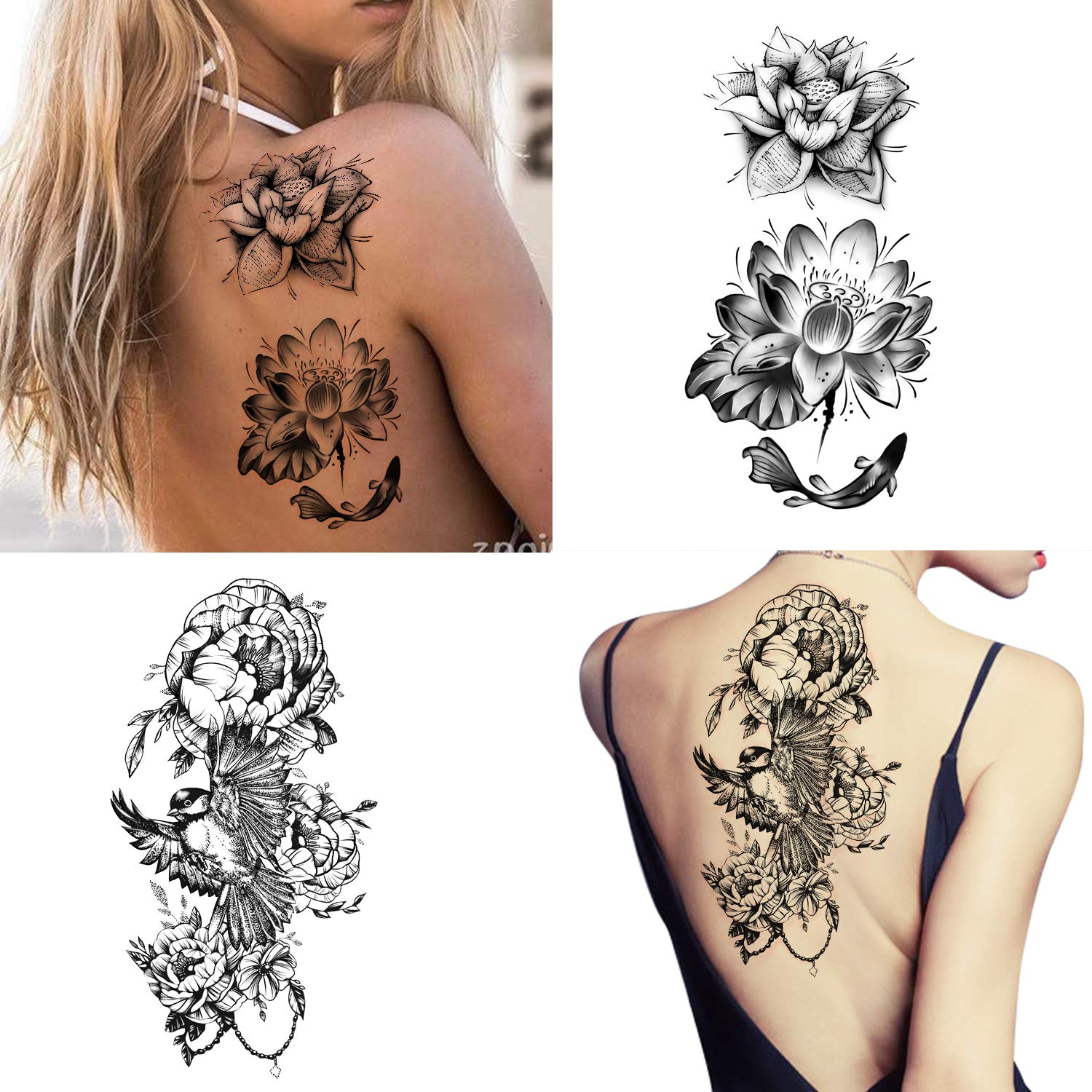Everjoy Tatuaggi Temporanei Ispirazionali 20 Pezzi | Scritte E Citazioni Impermeabili | Per Donne E Ragazze | Facili Da Applicare