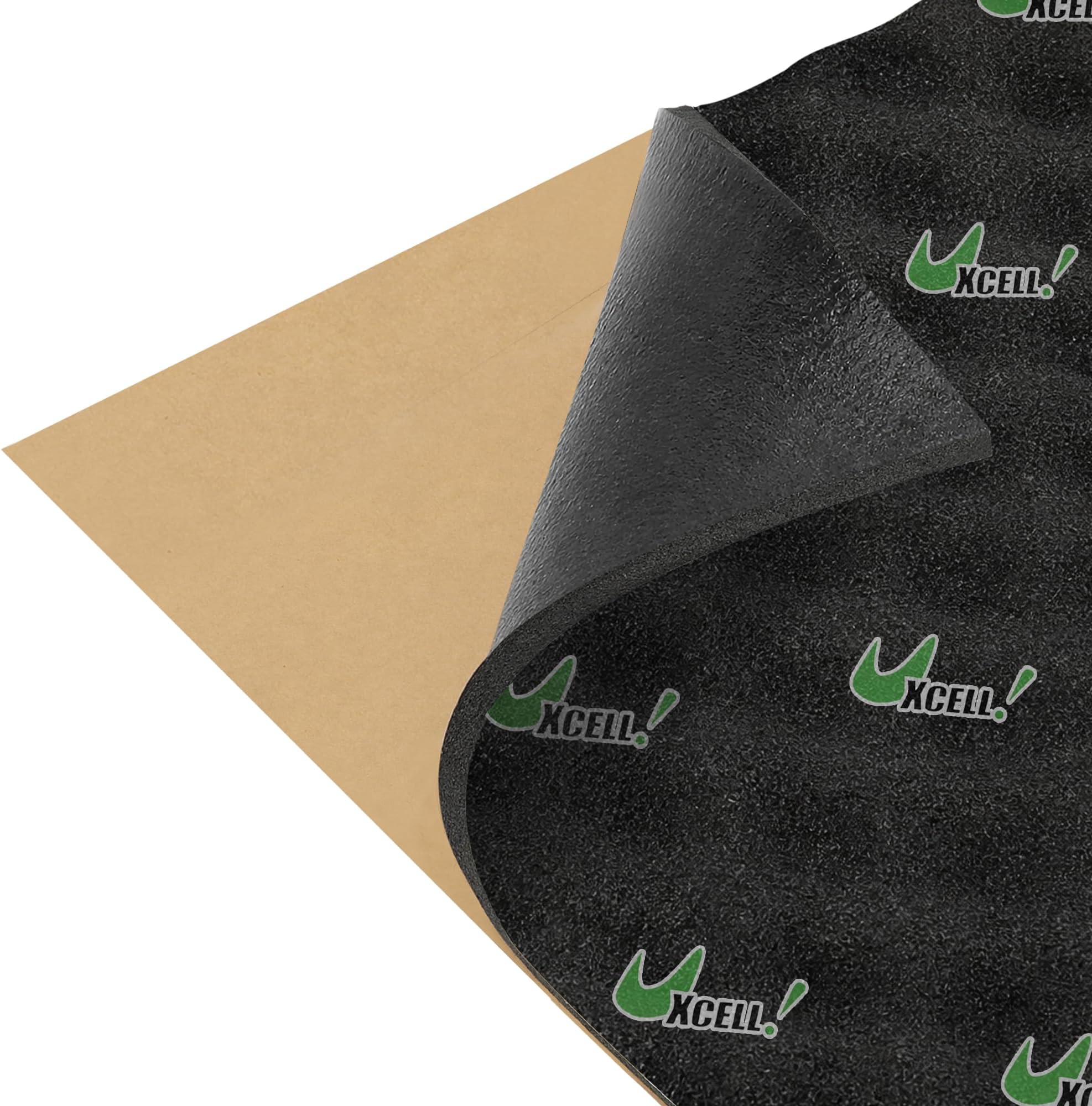 uxcell Car Studio Sound Acoustic Absorption Heatproof Wave Foam Deadener Mat Self-Adhesive 118.1"x39.4" 32.3sqft Sound Deadening Mat