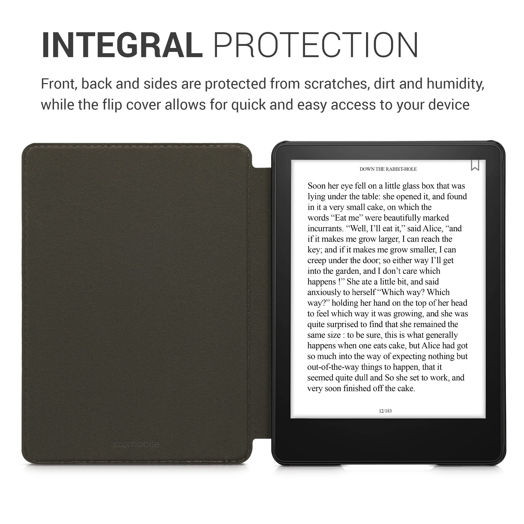 kwmobile Funda Compatible con Amazon Kindle Paperwhite 11. Generation 2021 - Carcasa para e-Book de Corcho - Case Azulejos
