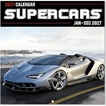 2027 Calendar - Cars Calendar 2027, 12" x 24" Open