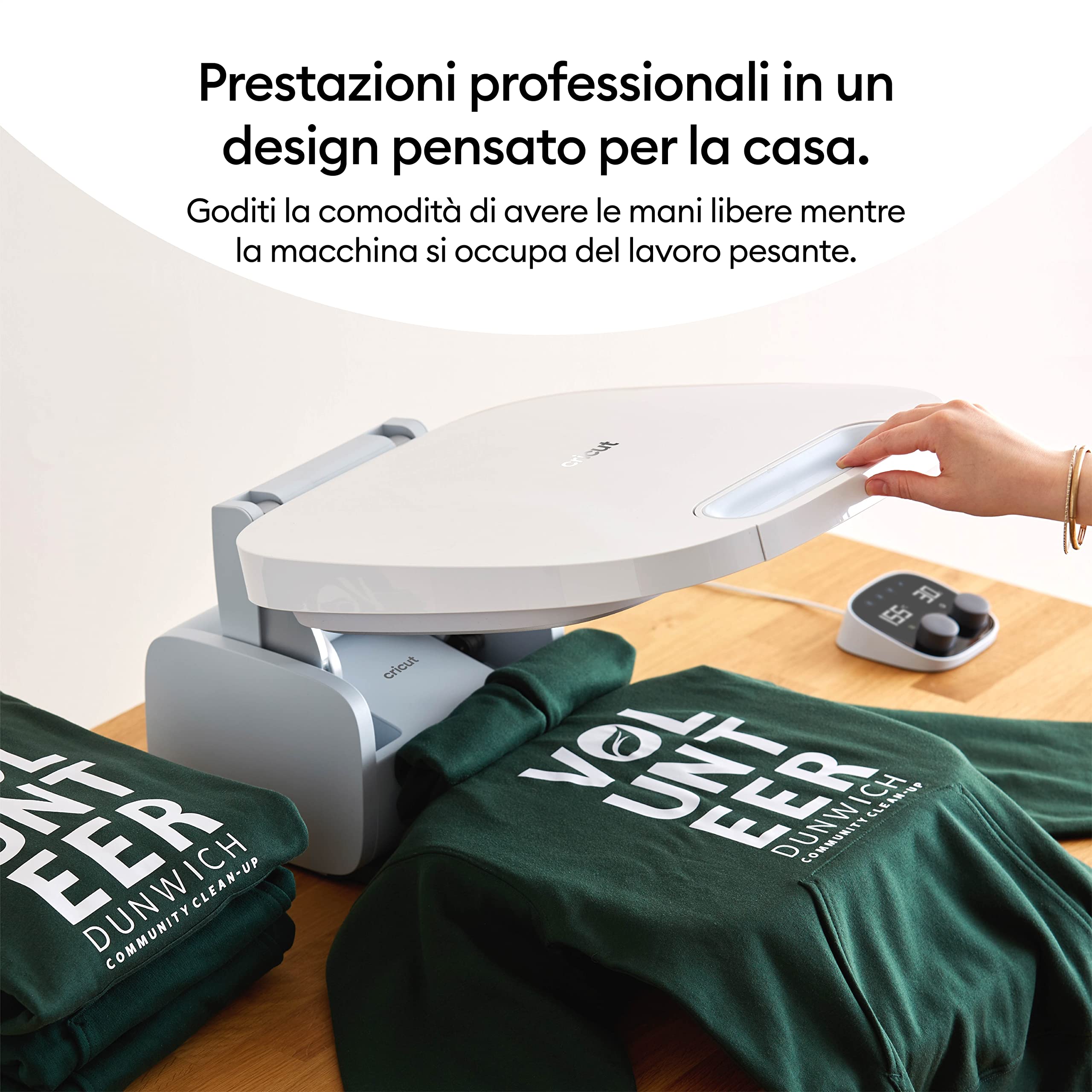 Cricut Autopress Piastra termica da 38 x 30 cm Termopressa professionale per termovinile (HTV), Infusible Ink e sublimazione Raggiunge una temperatura massima di 205 °C
