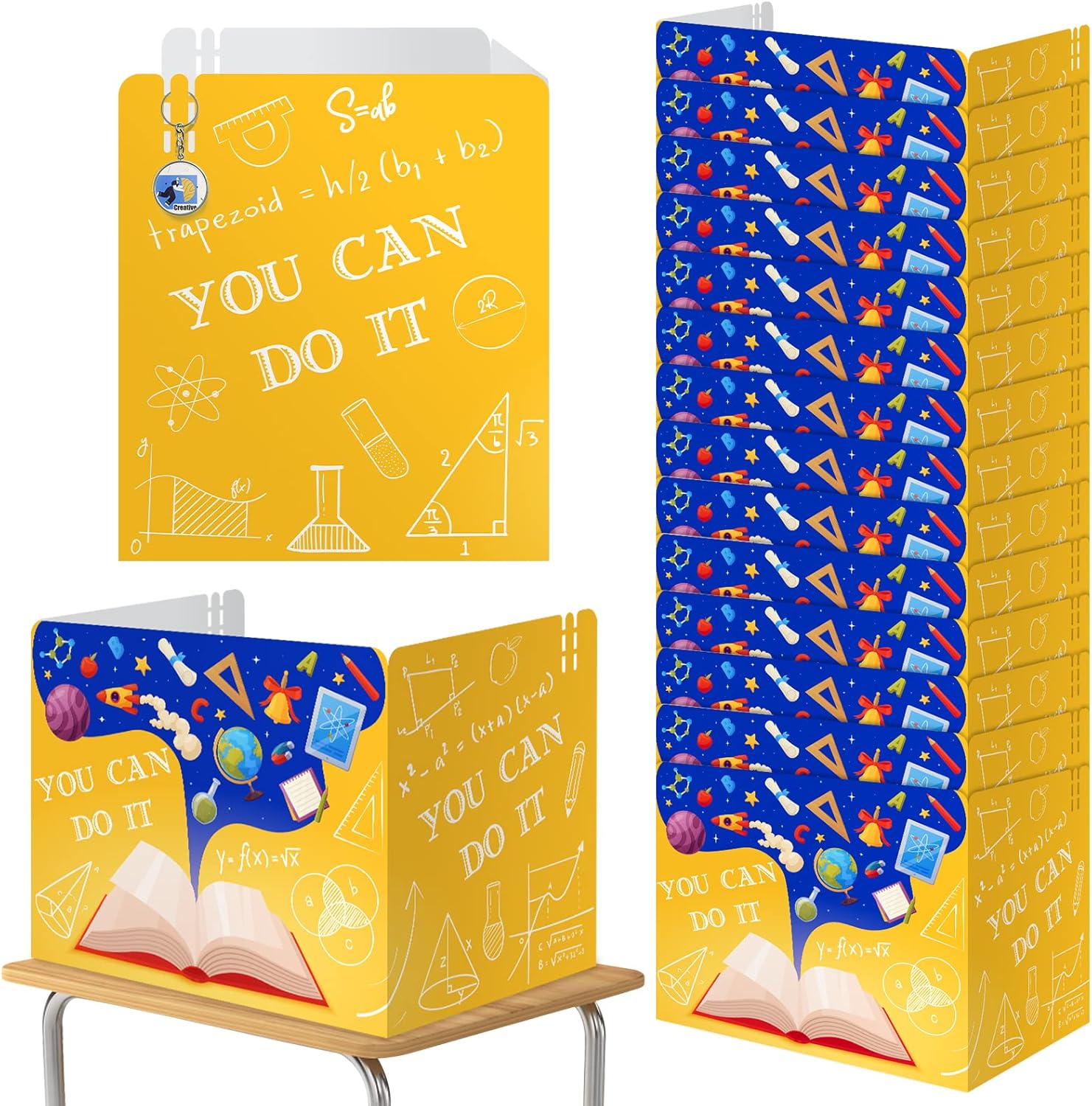 24 Pcs Desk Dividers for Students, Privacy Boards for