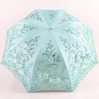 Vista 113 de Honeystore Sombrilla bordada con flor 3D plegable UV con encaje clásico