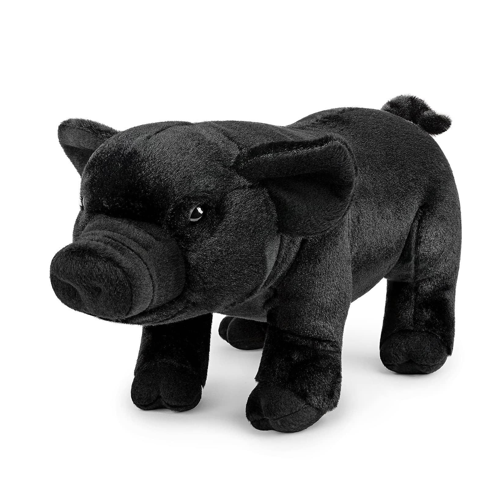 lilizzhoumax Peluche de Cerdo Negro 35cm/14” Cerdo Lindas muñecas de Relleno de roedores Peluche de Cerdo Suave Relleno Juguetes De Animales Salvajes, Regalo para Amigos Y Niños muñeco