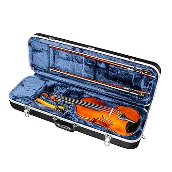 MI&VI NF-5150 ABS Hard Violin Case (3/4 Size) with Adjustable
