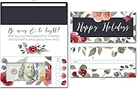 Vista 59 de Tarjeta de boda, con dos aperturas de tira para desgarrar, con ventana de plástico transparente que deja ver dinero, cheques o tarjetas de regalo