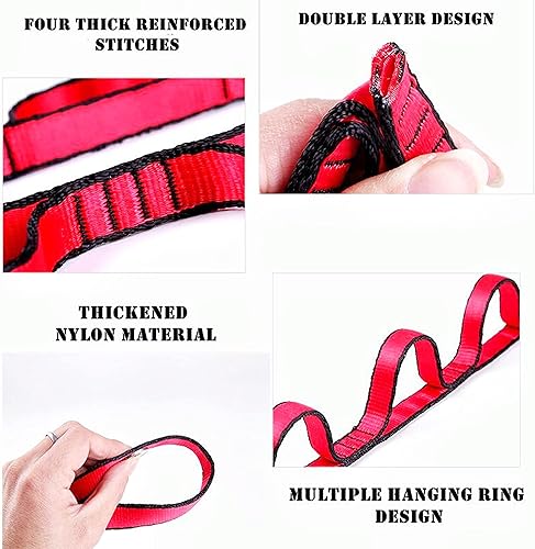 Vista 15 de 2 piezas ajustables antigravedad crisantemo swing volador elástico cuerda escalada cadenas margaritas extensión yoga cinturón colgante