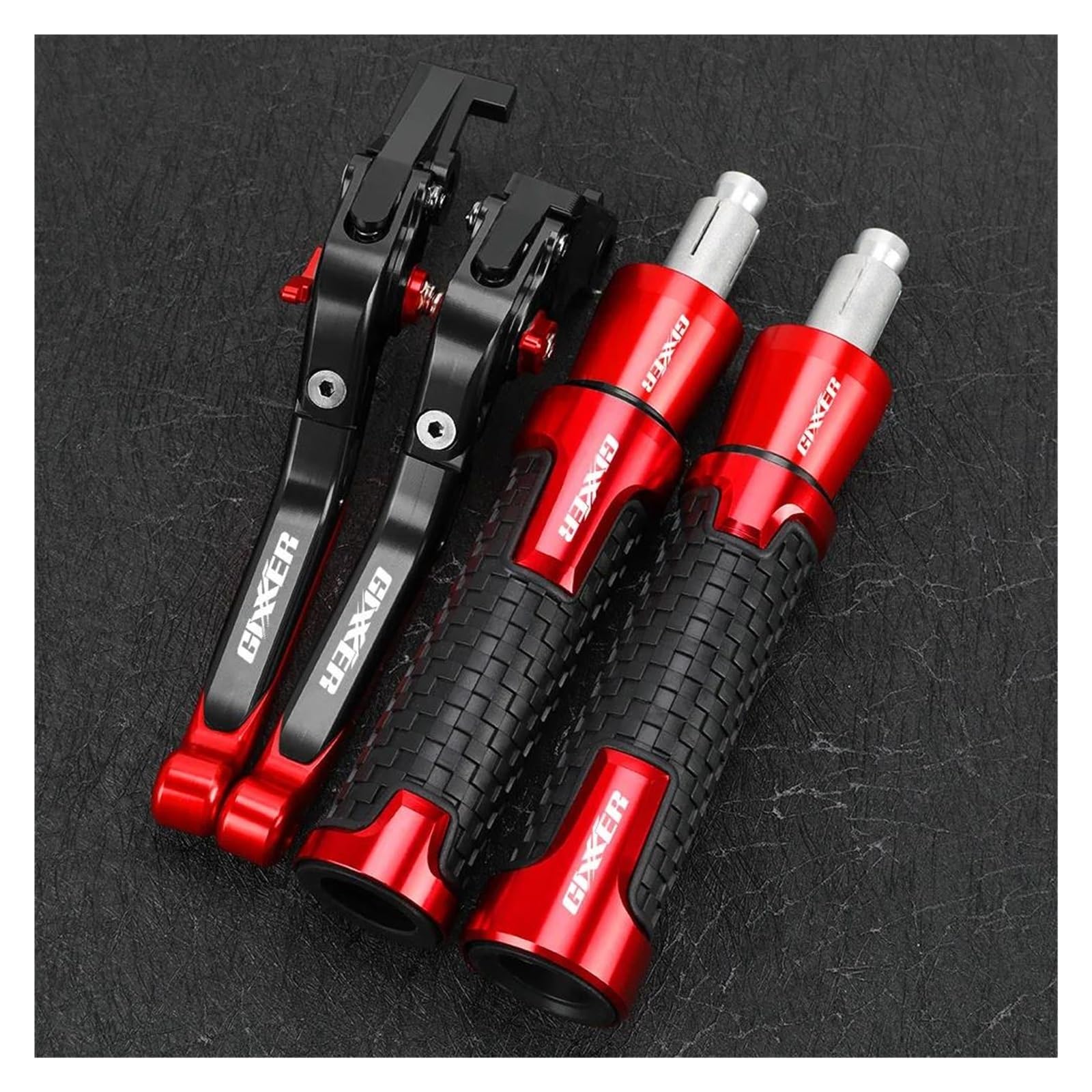 Dla Suzuki GIXXER SF250 GIXXER150 155SF 2021-2023 Uchwyty Motocyklowe, Uchwyty DźWigni(Red)