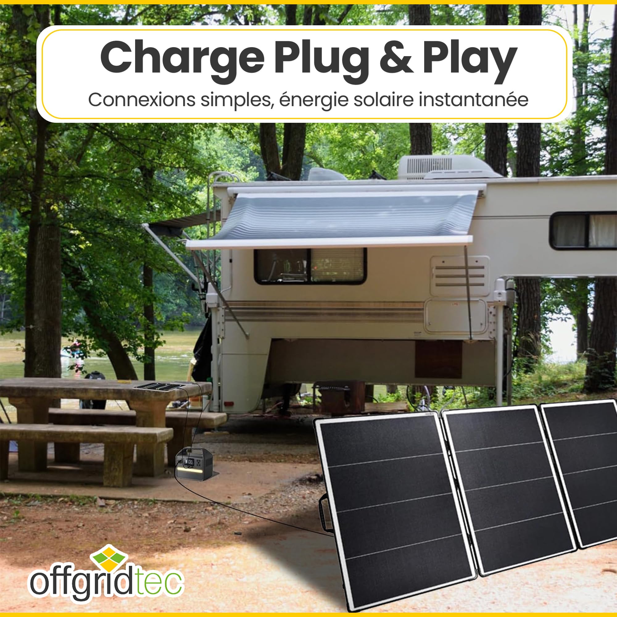 Offgridtec FSP-Max 400W 36V Panneau solaire pliable en mallette