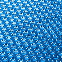 RealRelax 16-Mil Solar Pool Cover 12x24FT - Heavy Duty Heat Retaining Blanket for Inground & Above Ground Pools, Fits Irregular Shapes, Blue