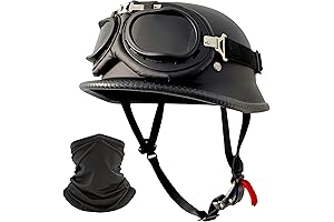 Retro DOT German Motorcycle Half Helmet: Your Vintage Cruising Companion